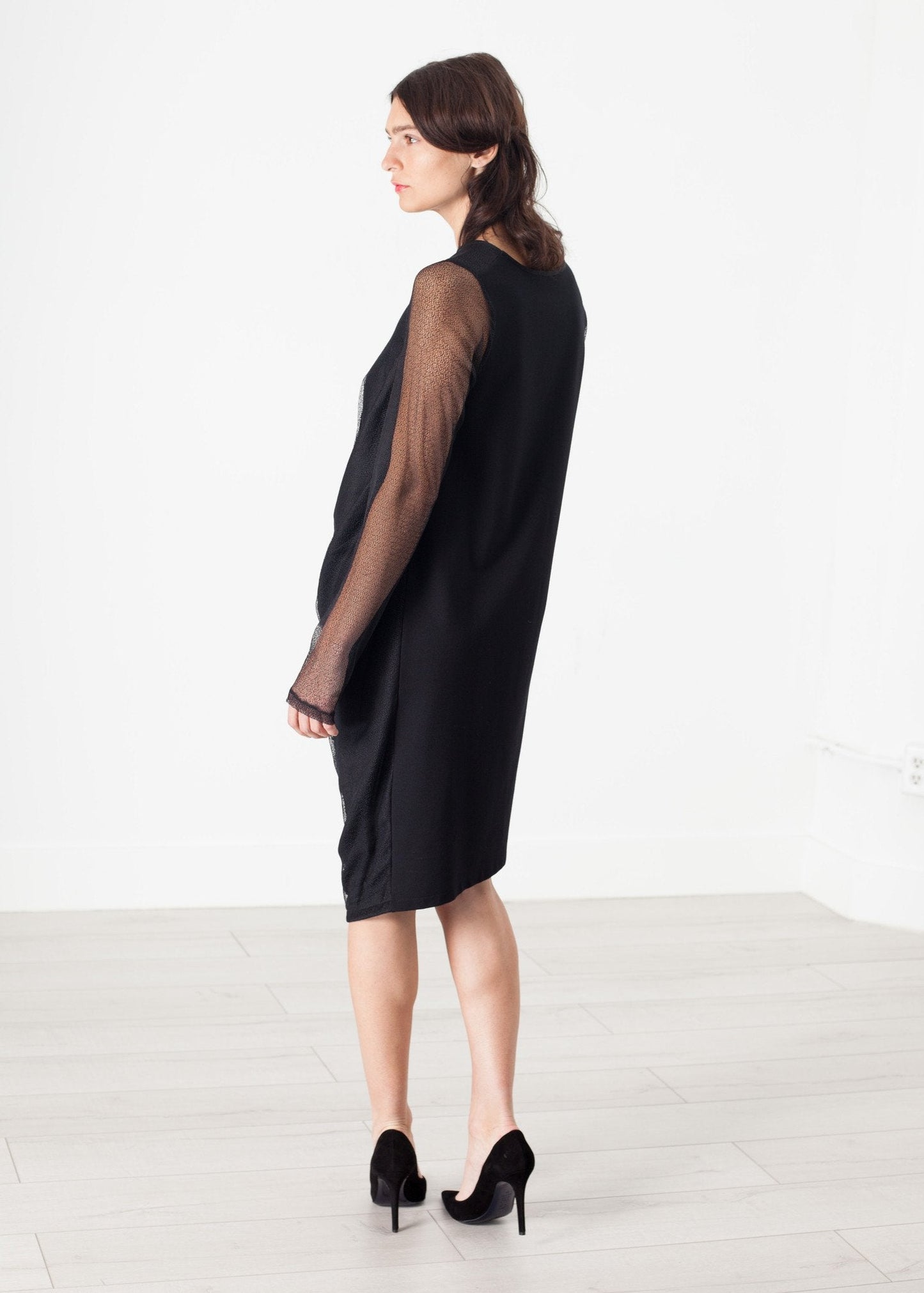 VESTIDO DE RED EN NEGRO