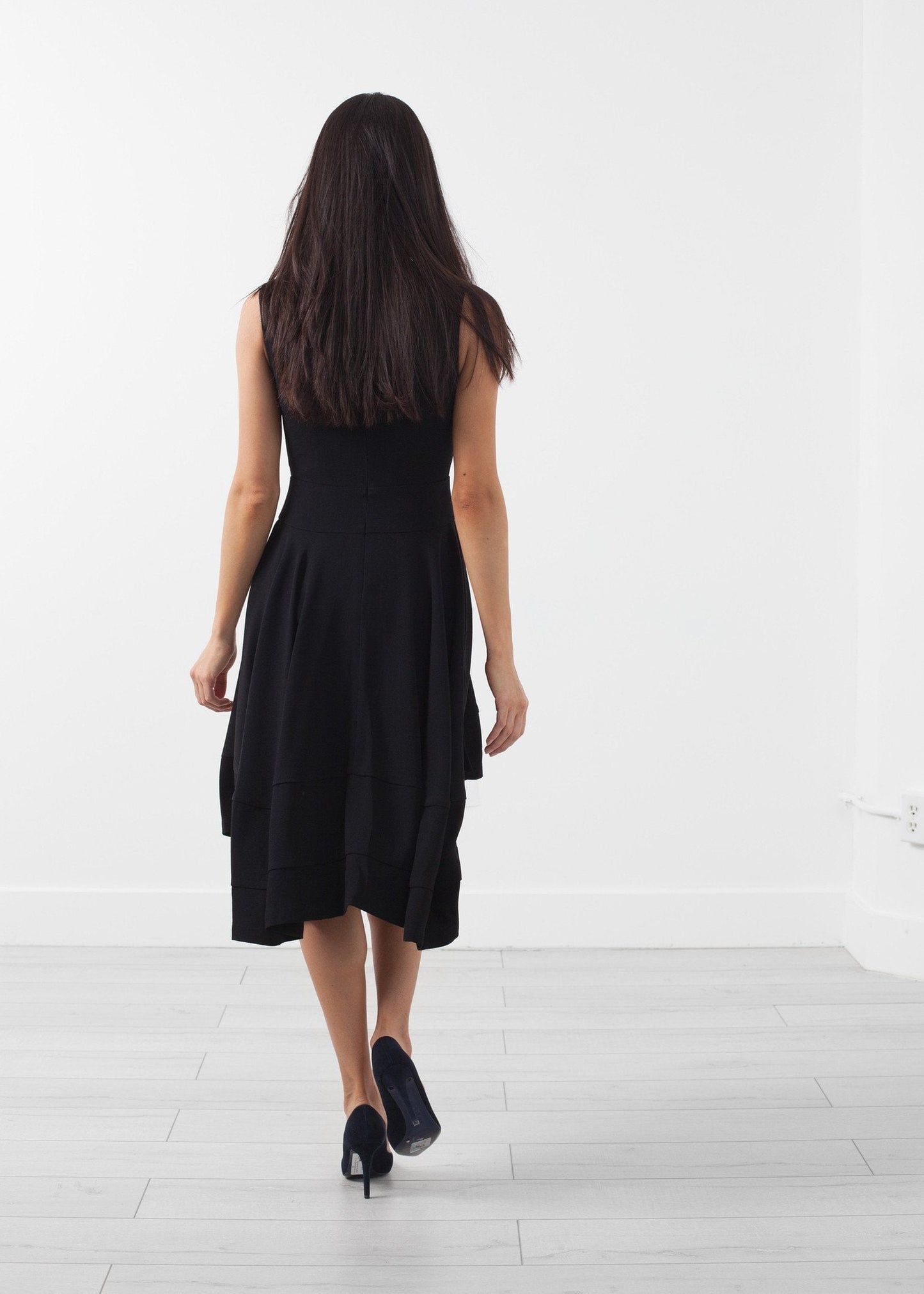 Vestido con cuello en V