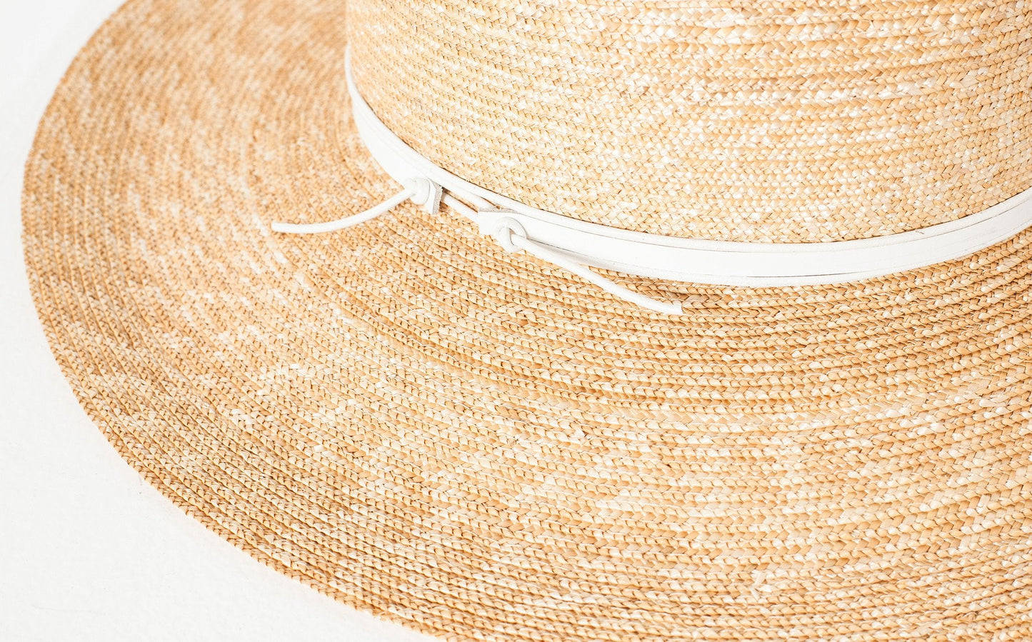 Chapeau Wrapped Up en Paille/Blanc