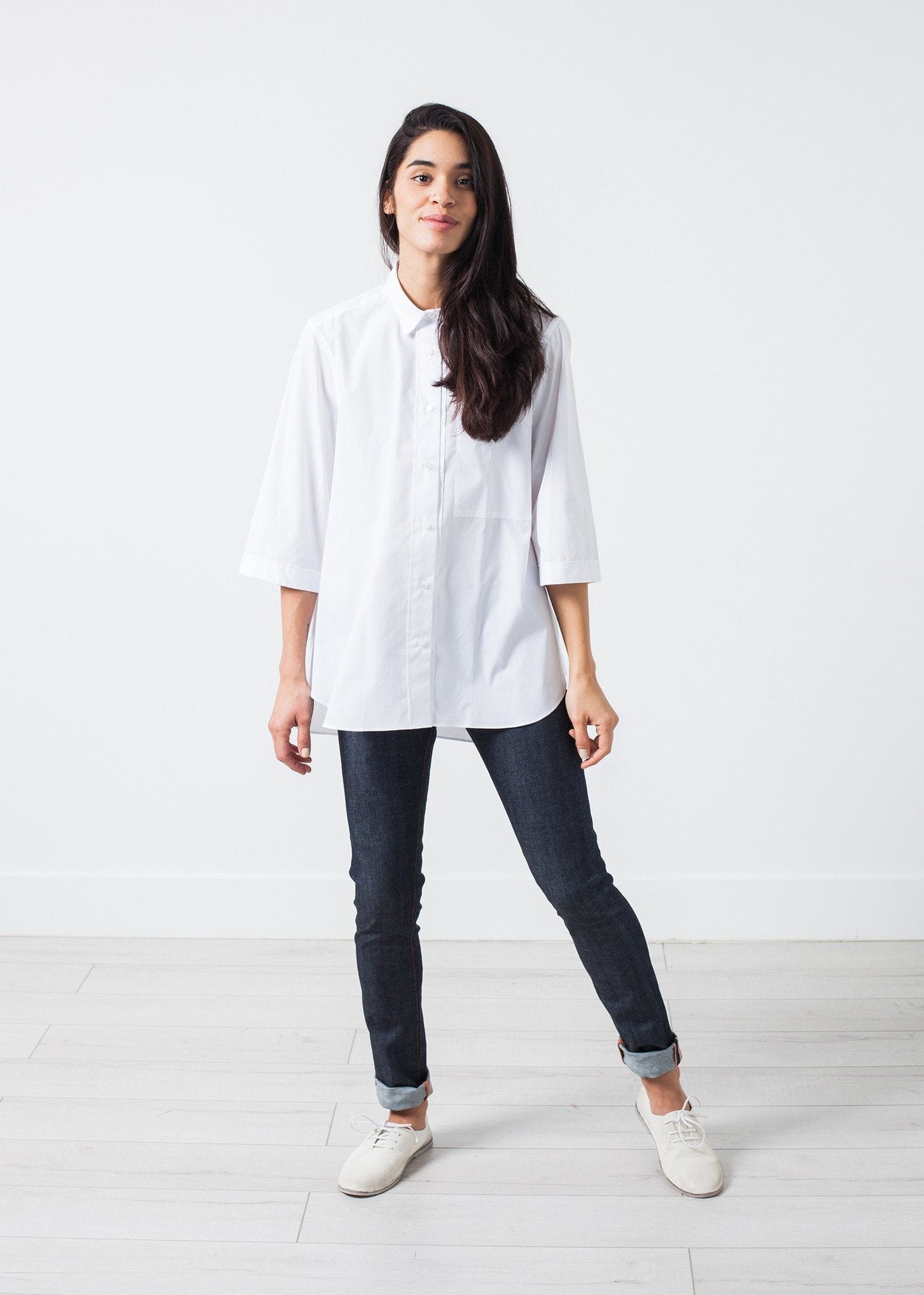 Enge Stretch-Jeans in Indigo
