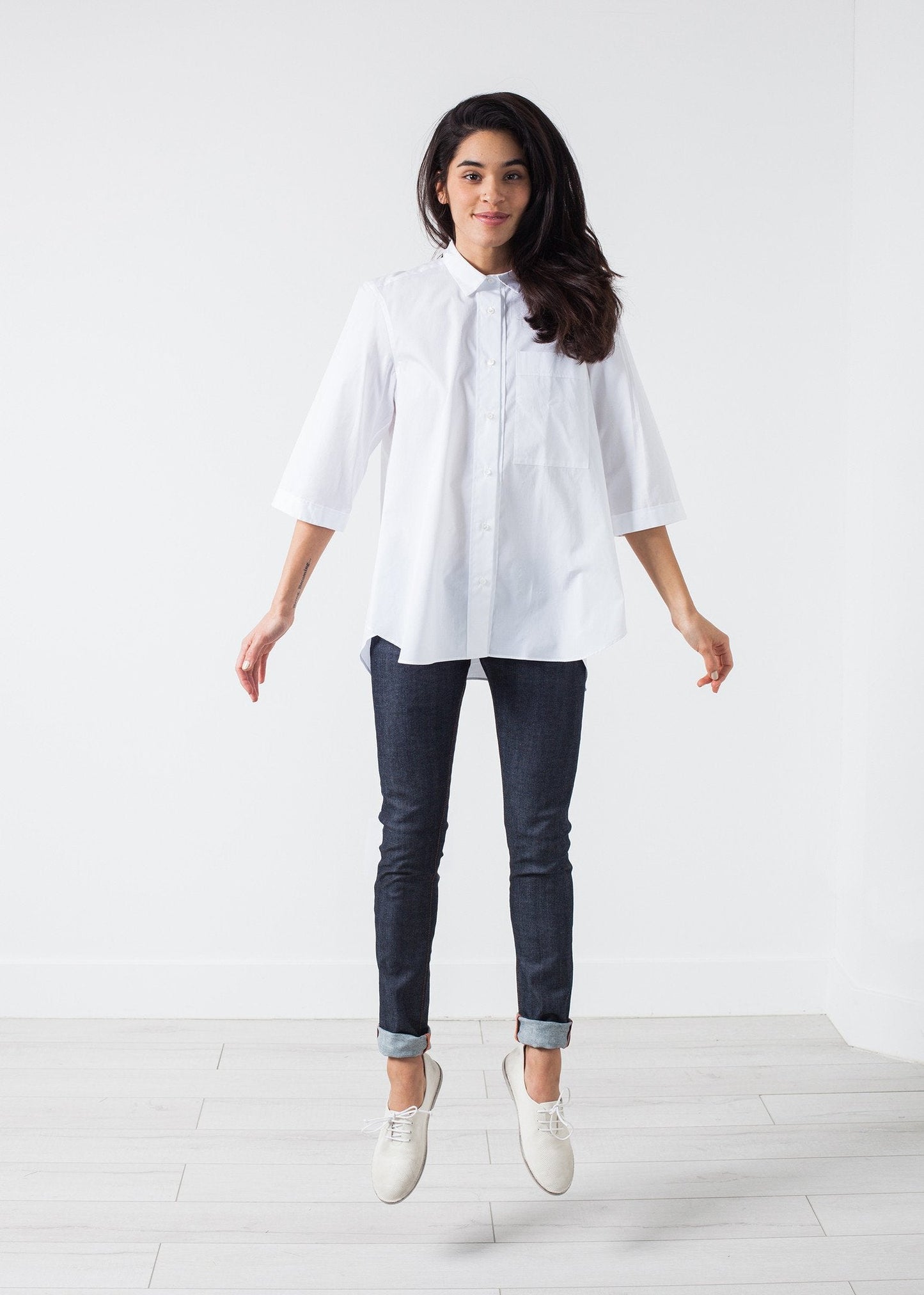 Enge Stretch-Jeans in Indigo
