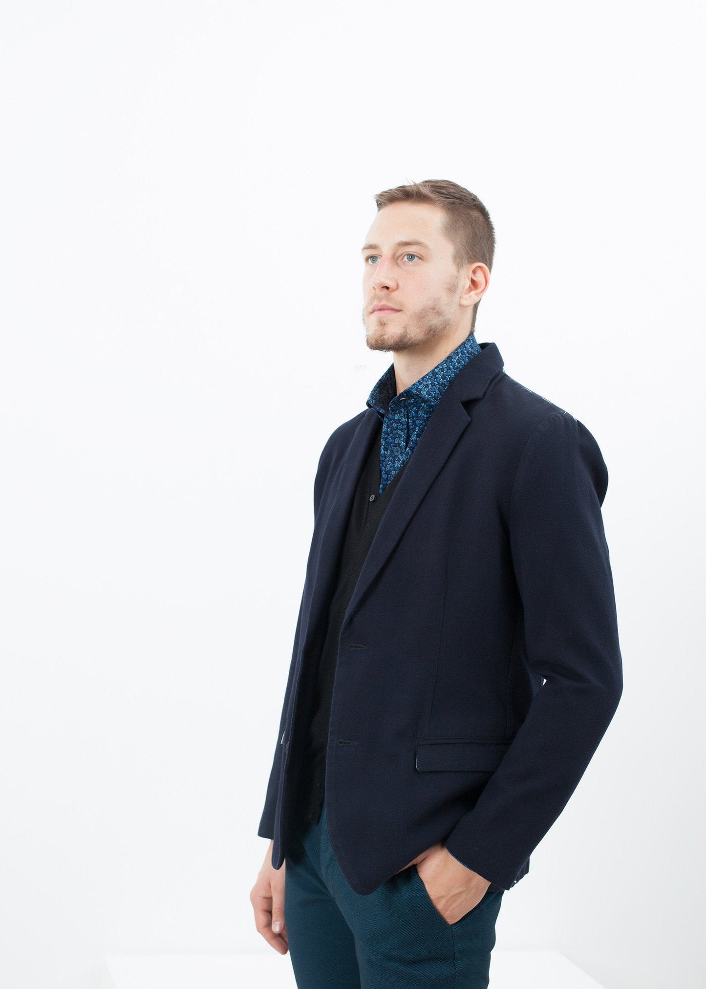 Chaqueta Deportiva en Azul 