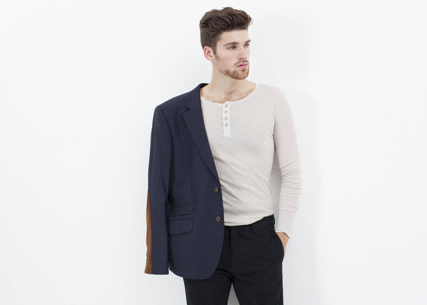 Schneller niedriger Blazer in Marineblau 
