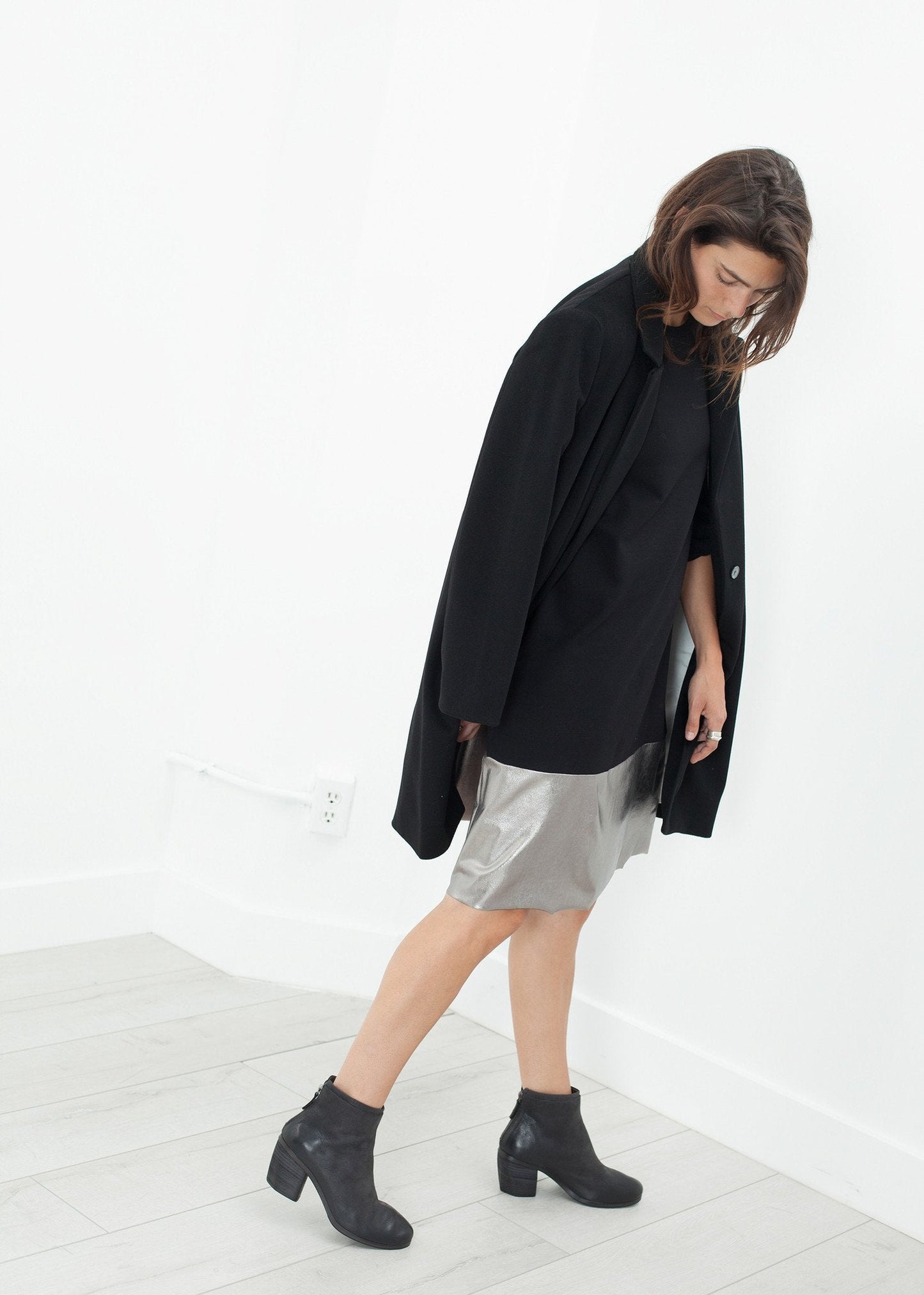 Robe Border en Noir/Argent