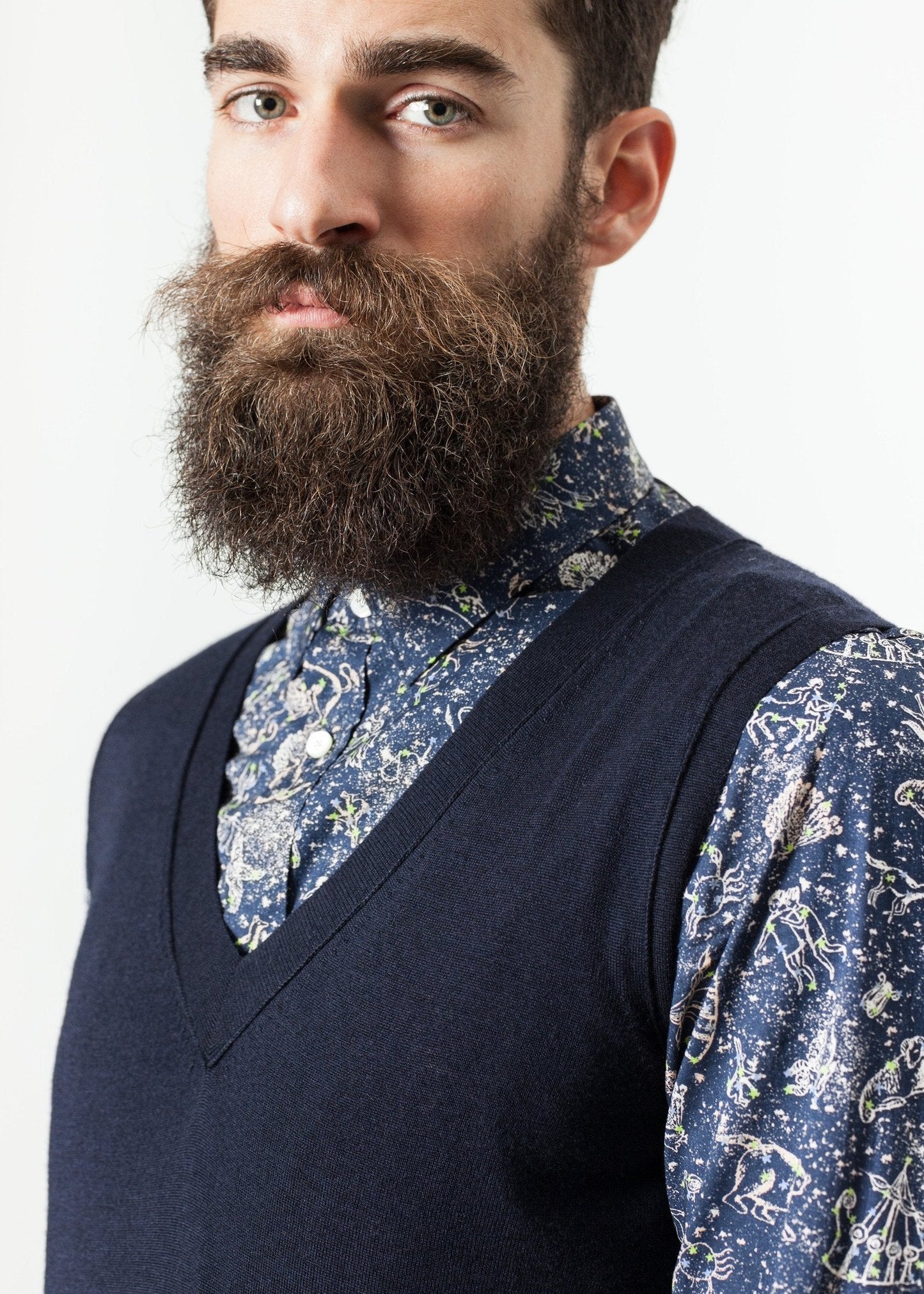 Einfache Weste in Navy