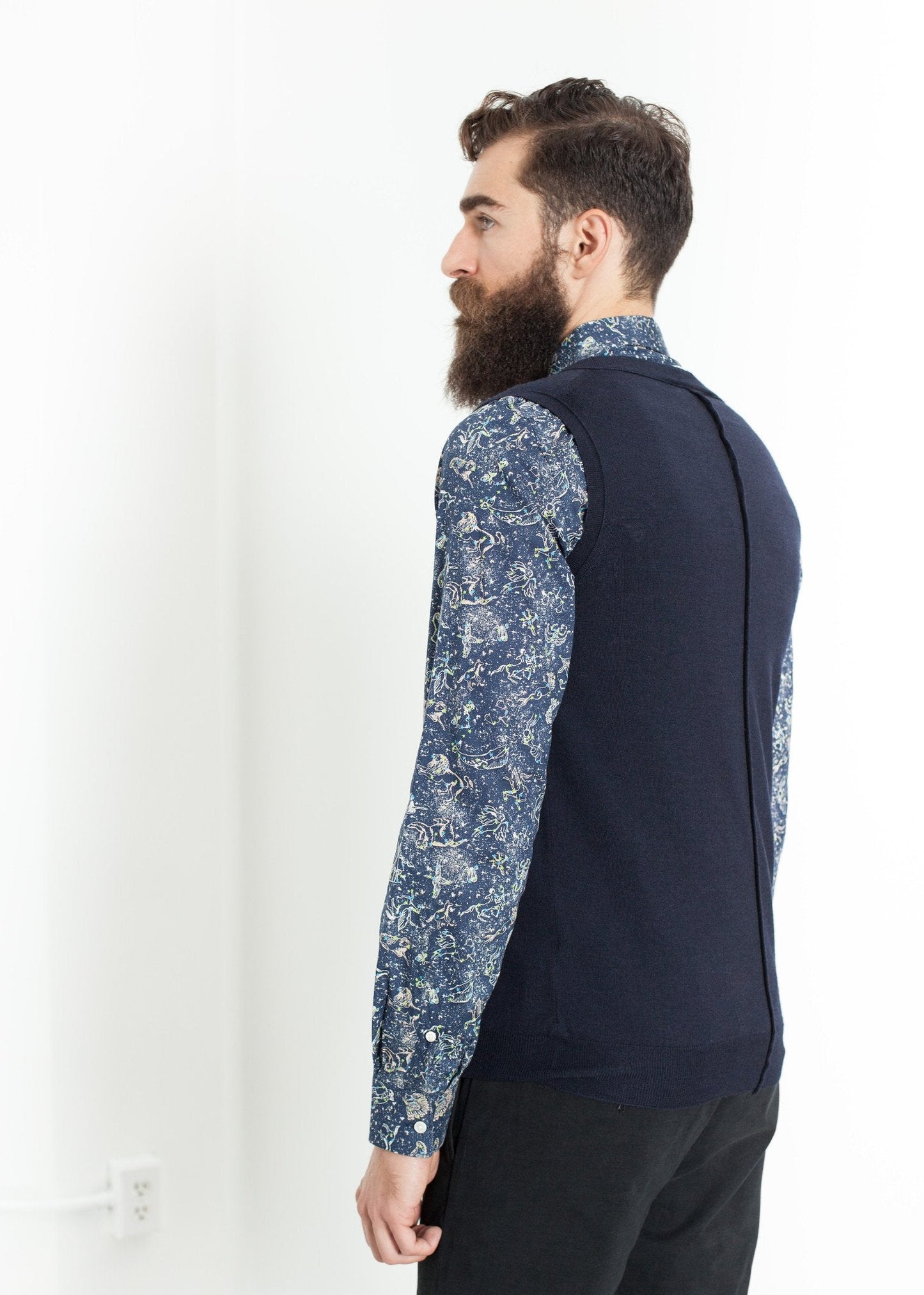 Einfache Weste in Navy