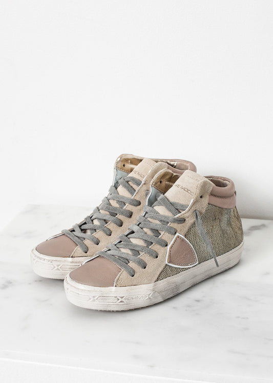 Zapatillas altas de lentejuelas
