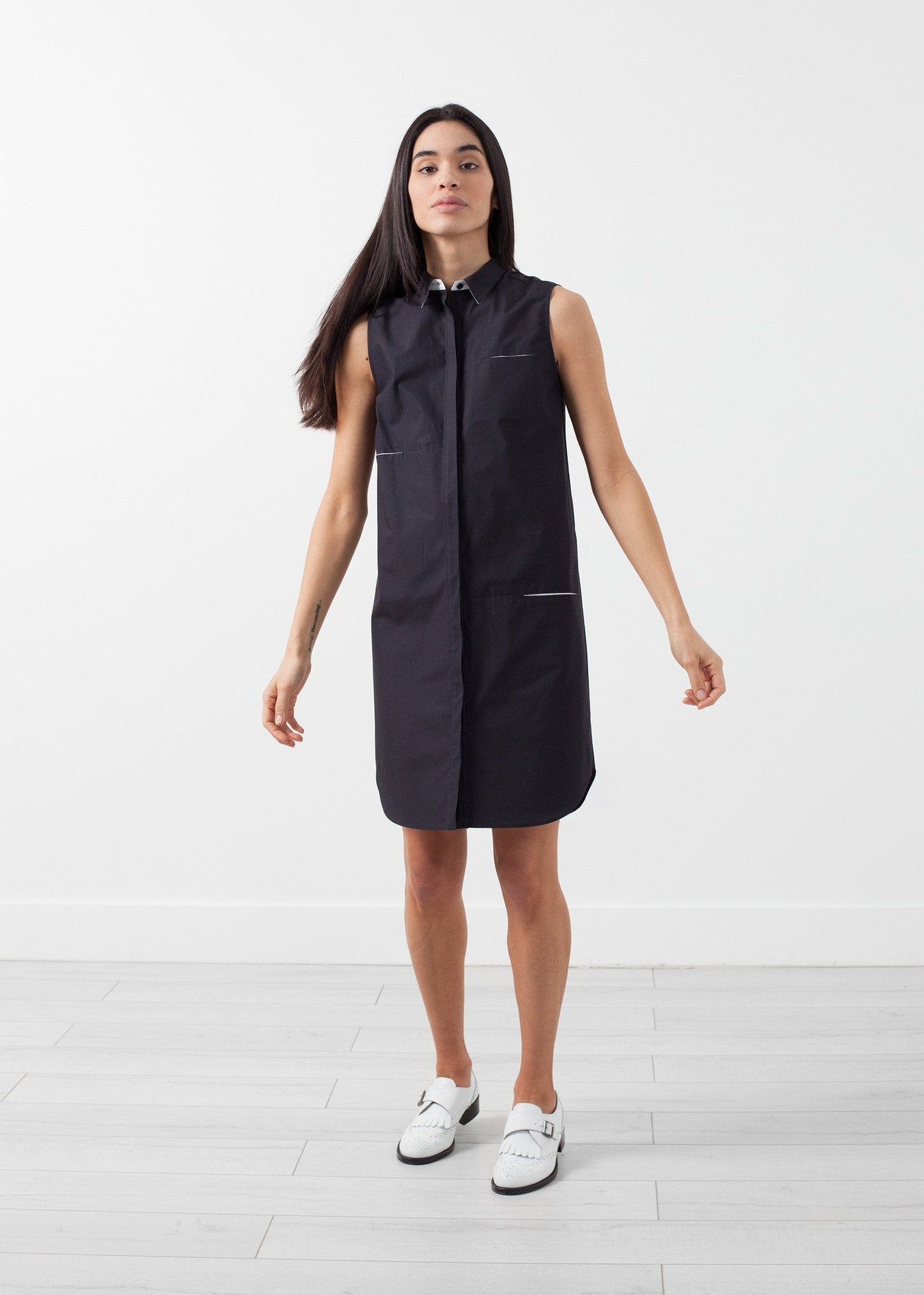 Robe sans manches avec poche cachée