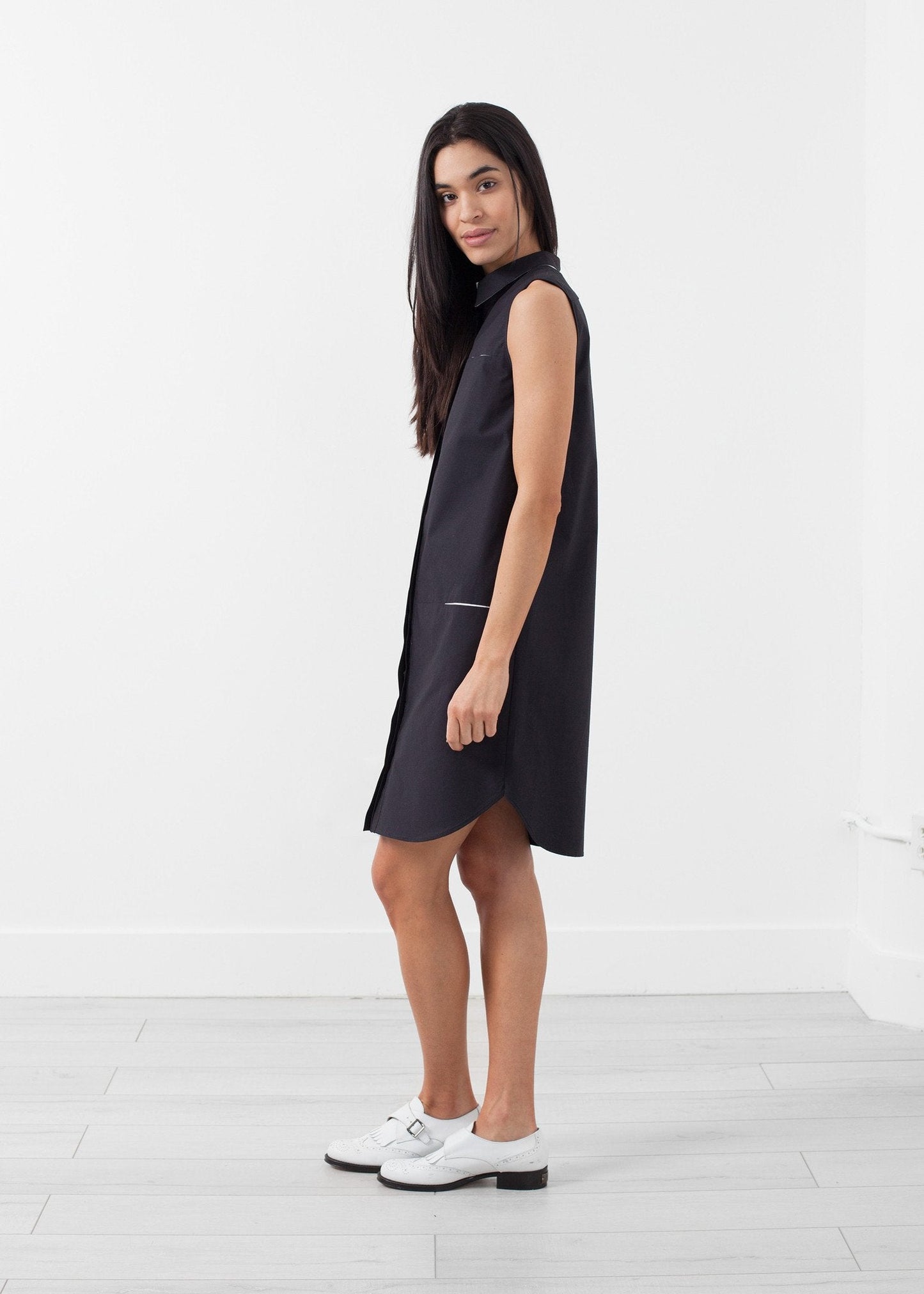 Robe sans manches avec poche cachée