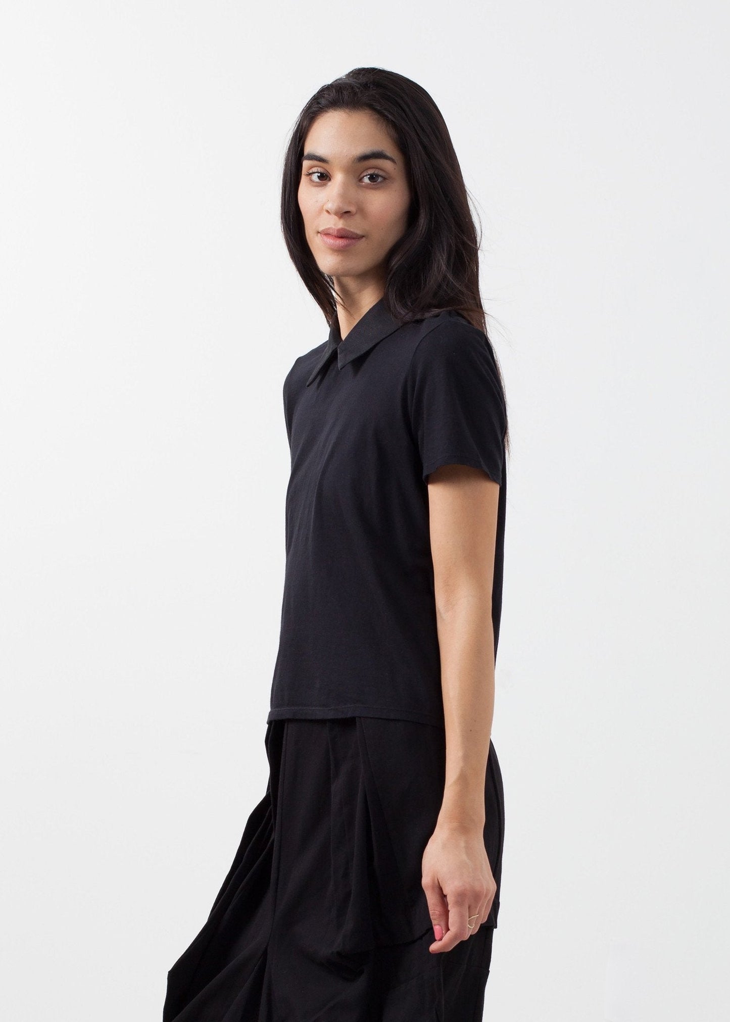 Blusa de cuello doble