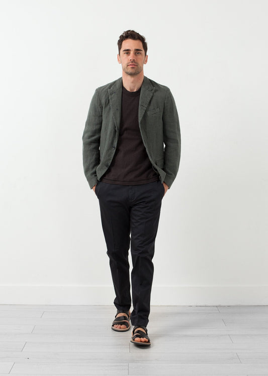 Blazer de algodón con cinco botones