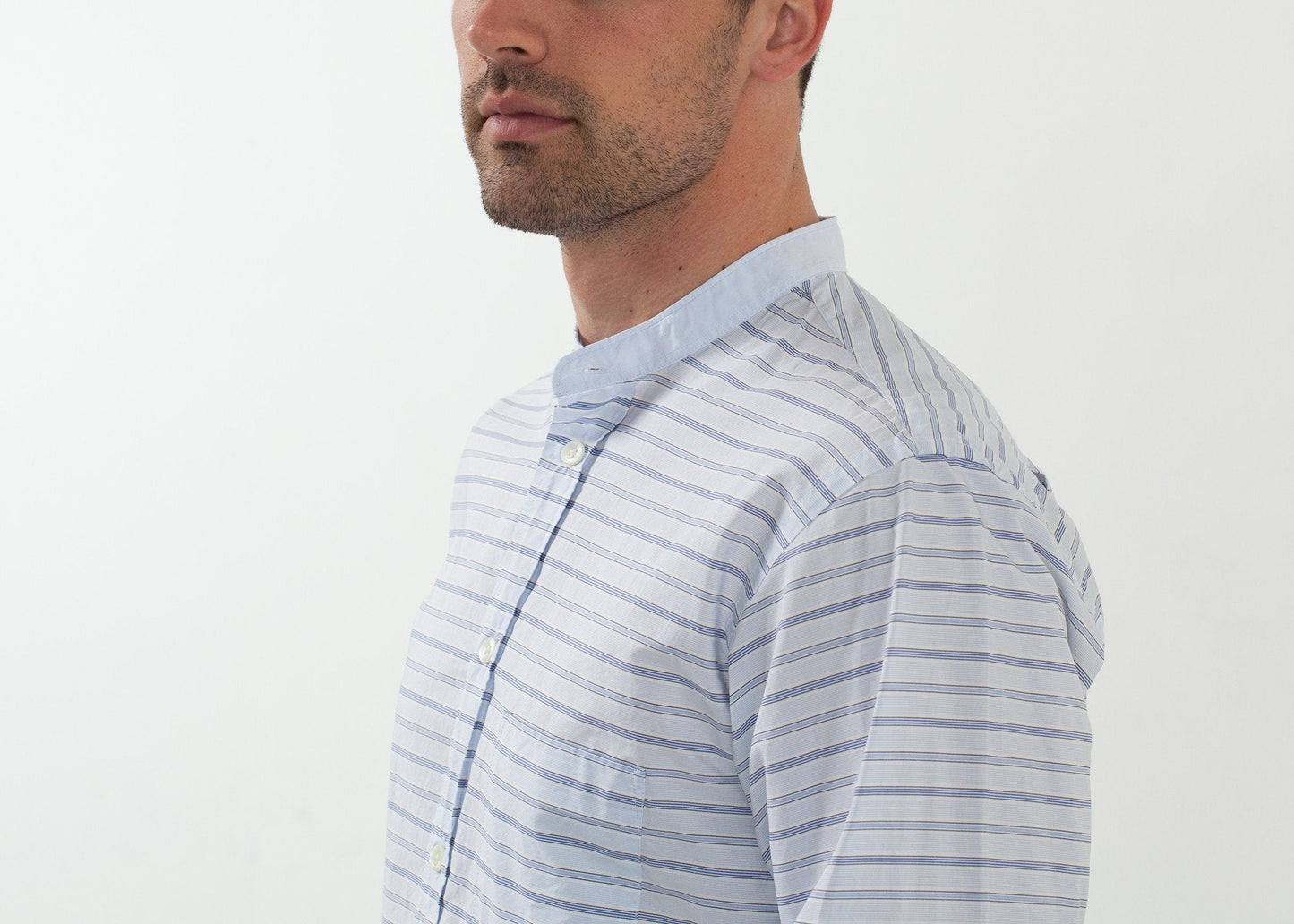 Camicia formale con collo alla coreana
