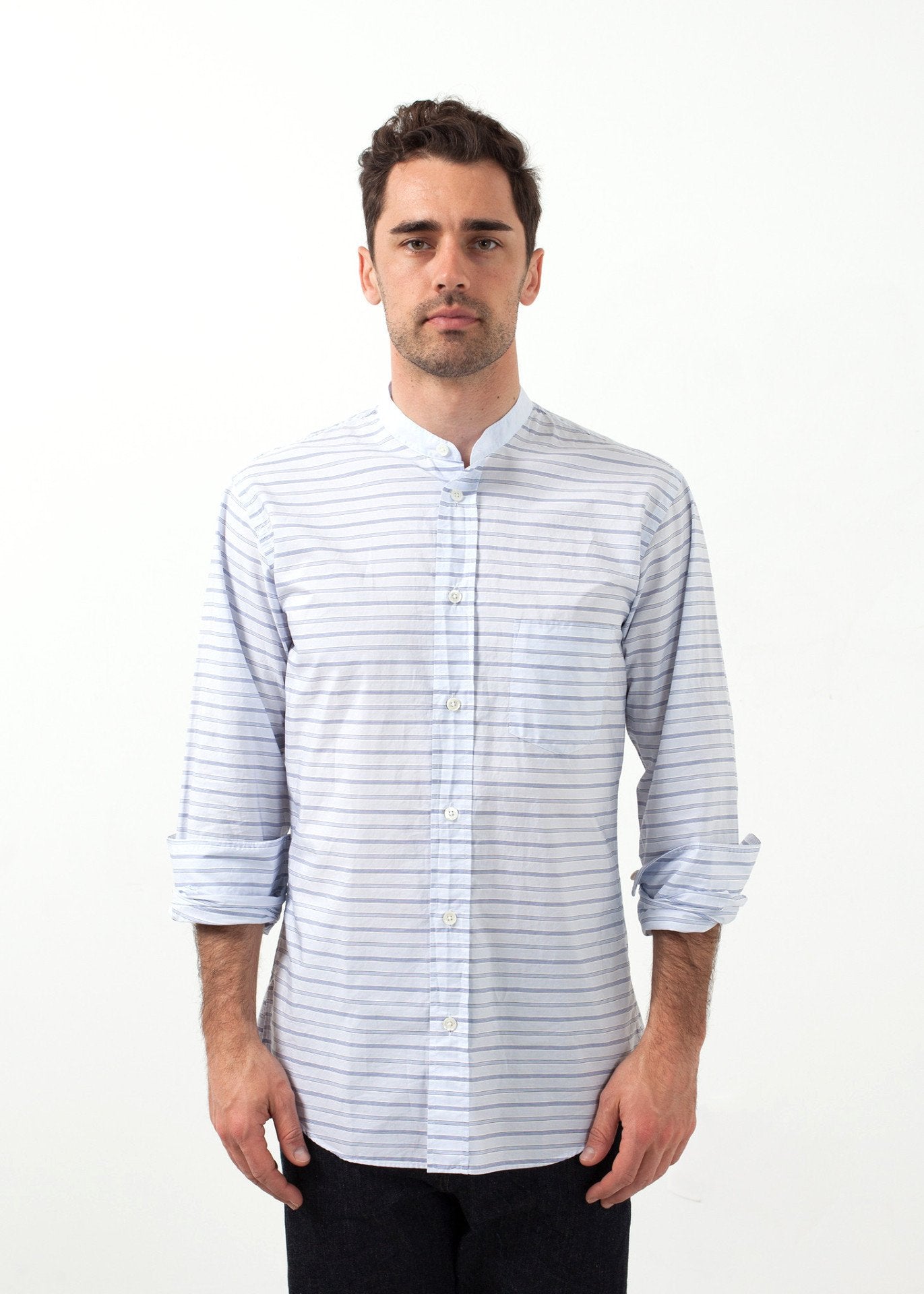 Camicia formale con collo alla coreana