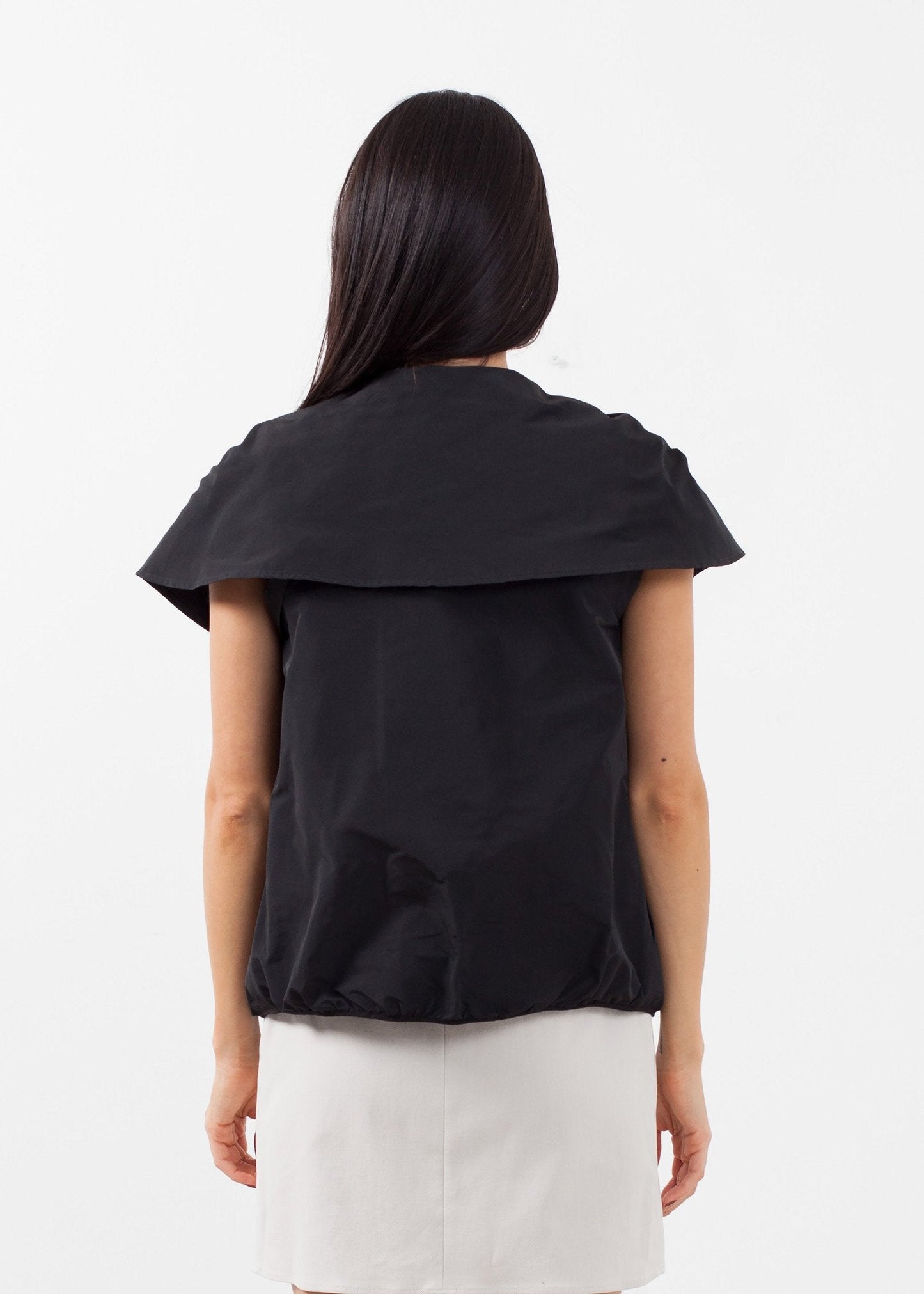 Ärmellose Cape-Jacke