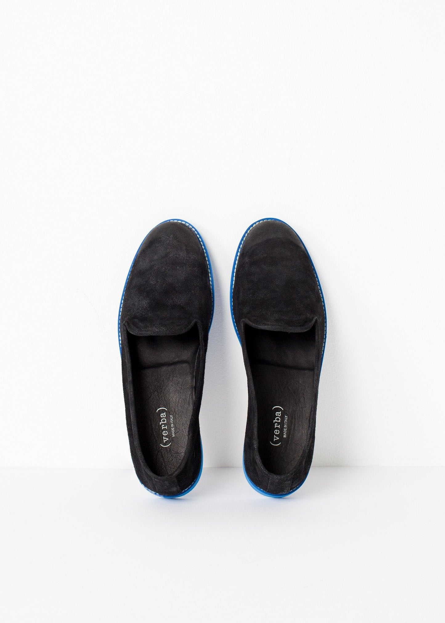 Mocassins En Daim - Noir/Bleu