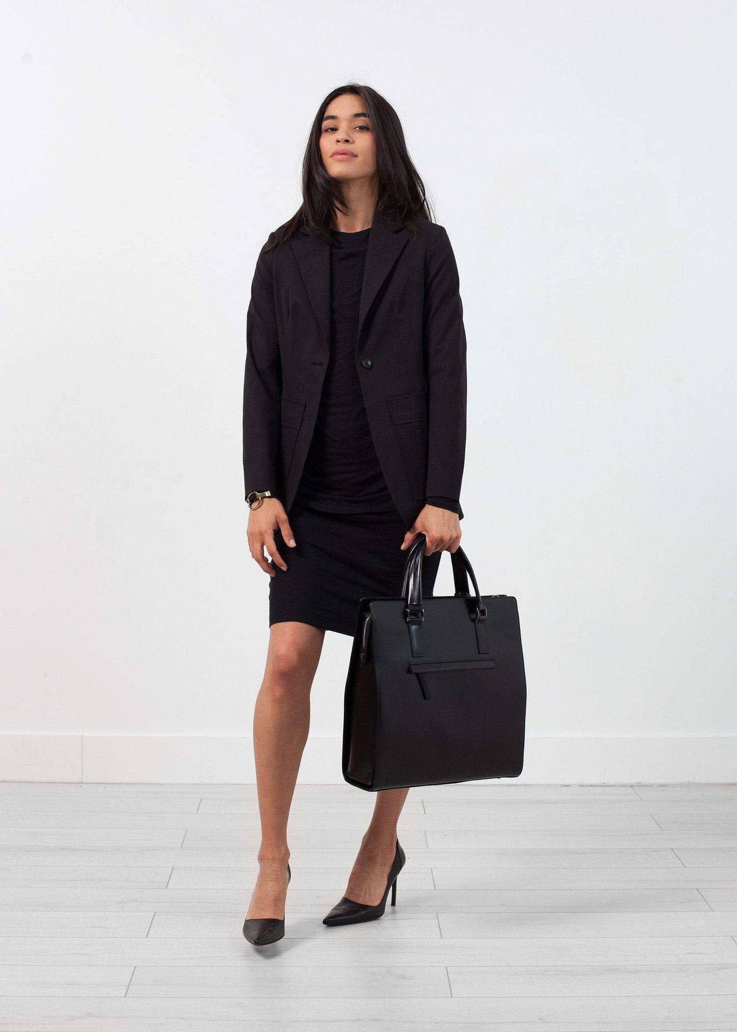 Blazer mit zwei Taschen in Schwarz