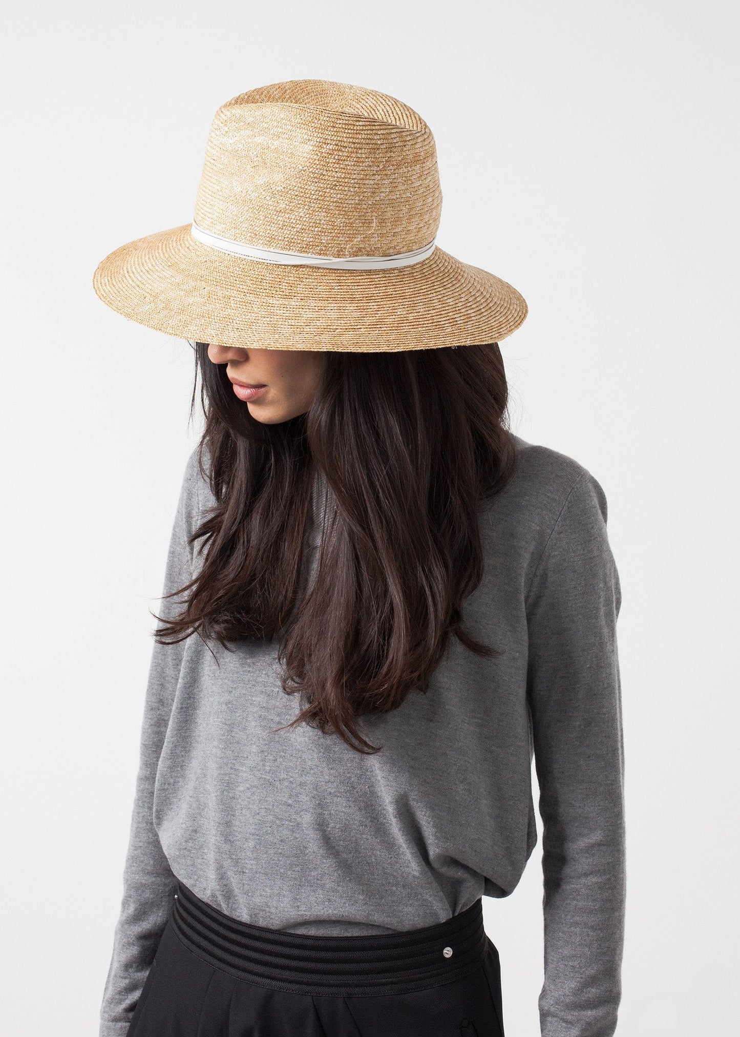Chapeau Wrapped Up en Paille/Blanc