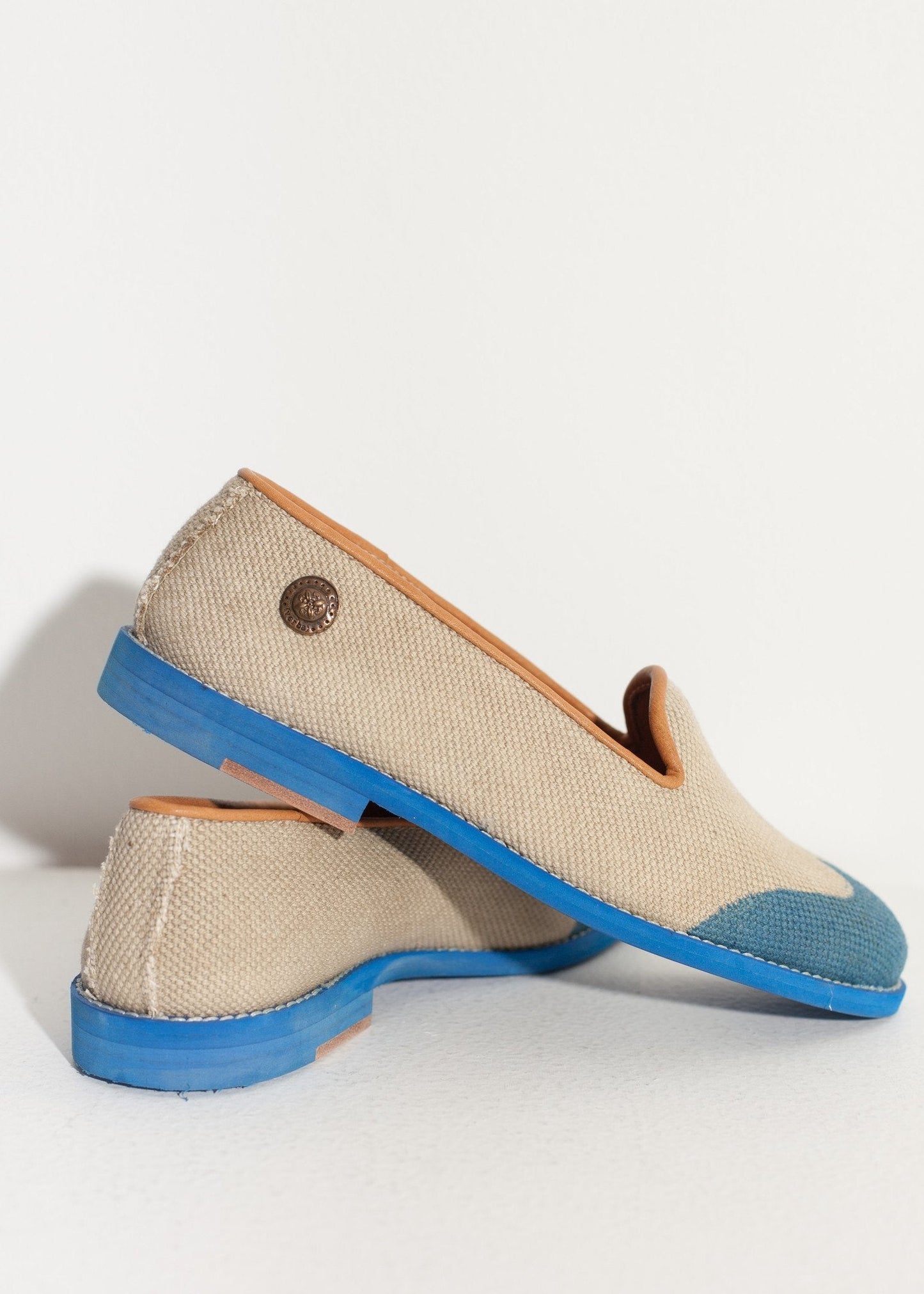 Mocassino Wingtip in blu