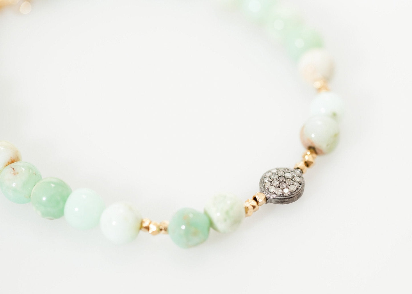 Leopold Armband aus grünem Chrysopras