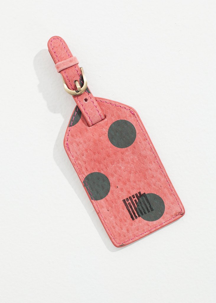 Etichetta bagaglio Oscar in rosa